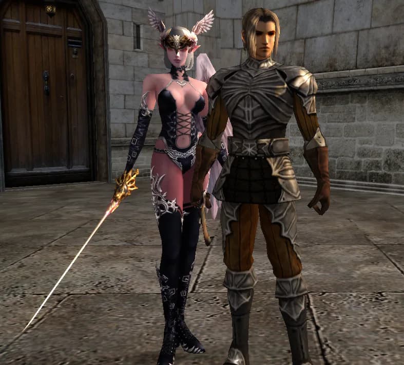 Supplied Lineage II High Five scene labelled DLSS 5 off for a visual target study
